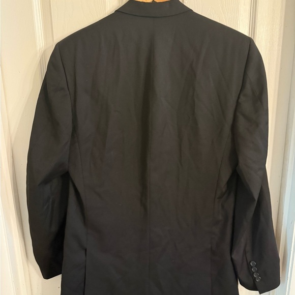 Burberry Black 100% Wool Lightweight Men's Blazer 42 Long - Picture 2 of 4